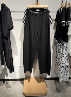 indiciaF2C4KZ437F专柜正品标记女装休闲裤时尚廓形西装裤吊牌989