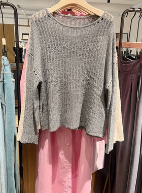 IndiciaL2C4ZZ143专柜正品标记女装秋款镂空针织衫上衣吊牌价569