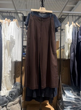 indiciaF2D4KZ697C专柜正品标记女装休闲宽松阔腿裤吊牌价689