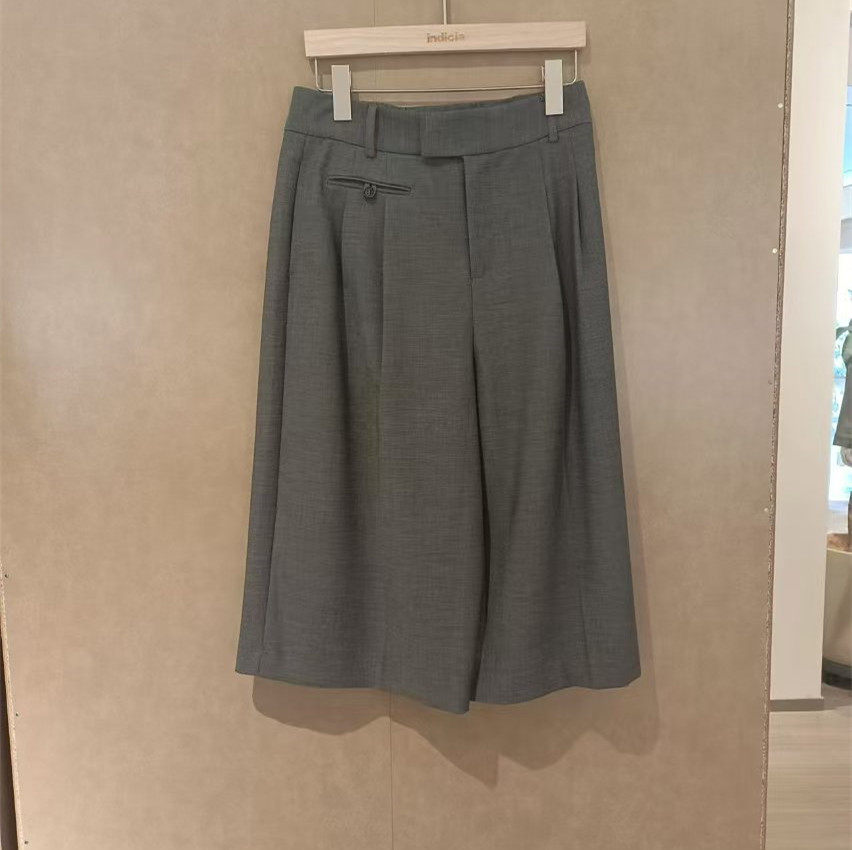 indiciaF2A5DK035N专柜正品标记女装宽松阔腿西装短裤职场吊牌639