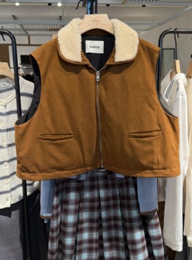 indiciaF2D4MJ738F专柜正品标记女装保暖马甲无袖外搭吊牌价1389