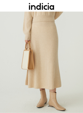 indicia5D311QZ582C专柜正品标记女装高腰百搭半身裙吊牌价1889