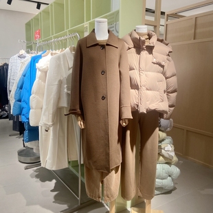 indicia5D310DY521N专柜正品标记女装气质中长毛呢大衣吊牌价2689