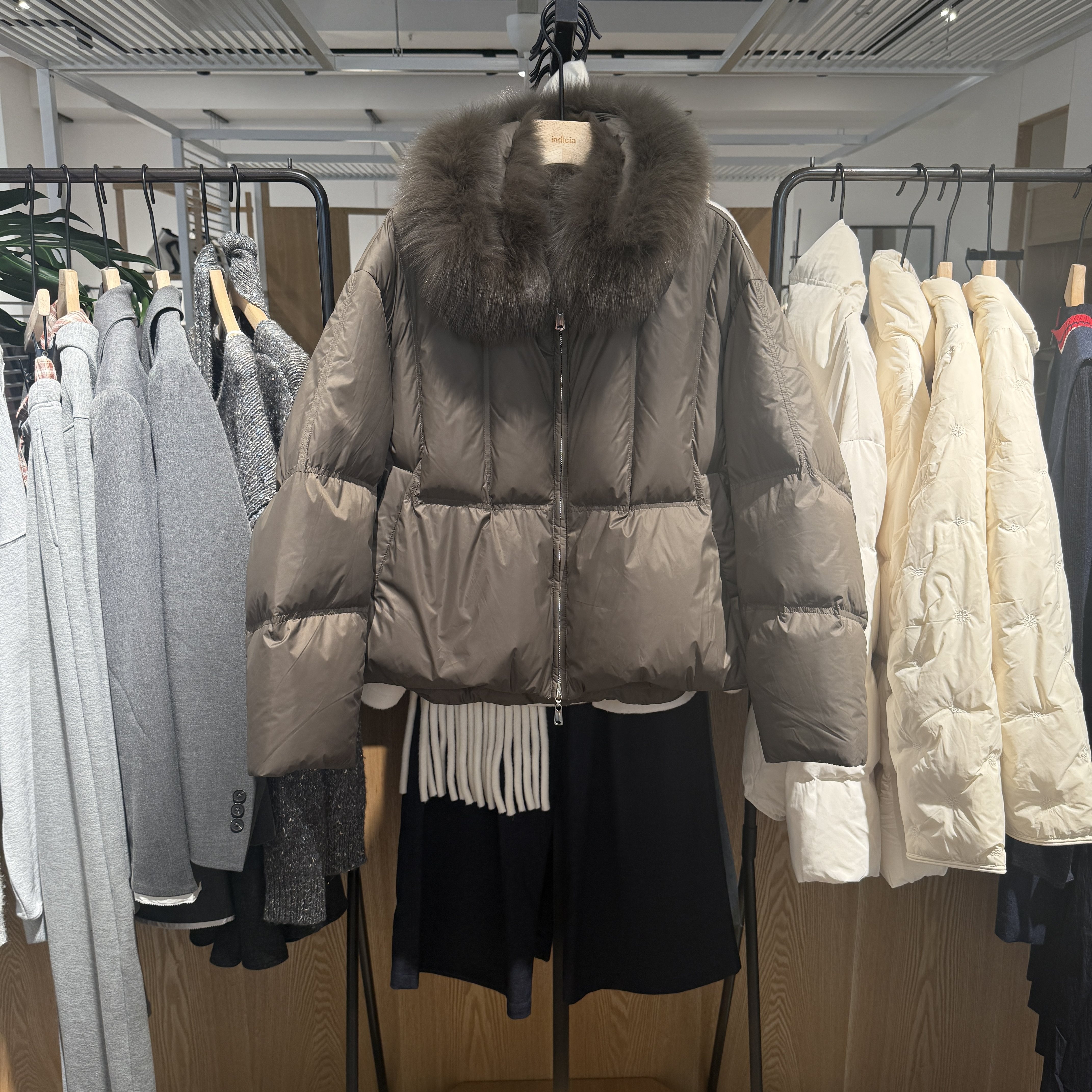 indiciatheL2D5YR278专柜正品标记女装羽绒服毛领外套吊牌价2389,女装/女士精品,羽绒服,淘宝优惠券,粉丝福利购,淘宝优惠卷