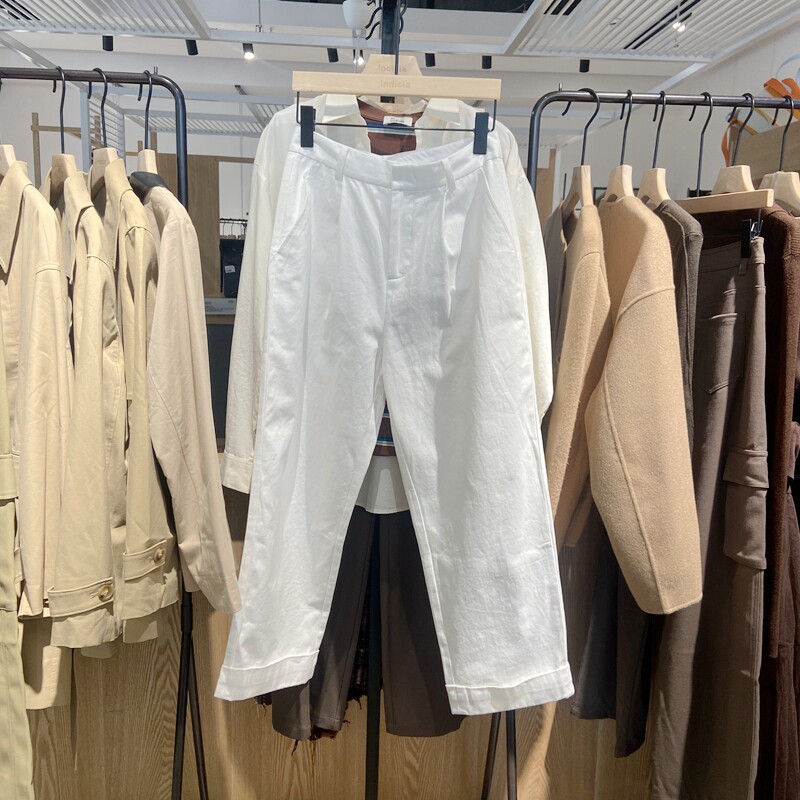 indicia6A403KZ126C专柜正品标记女百搭休闲九分直筒裤吊牌价569