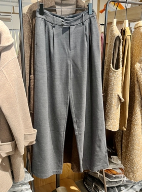 indicia5D312KZ630C专柜正品标记女装直筒裤羊毛休闲裤吊牌价899