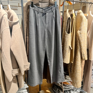 indicia5D312KZ630C专柜正品标记女装直筒裤羊毛休闲裤吊牌价899