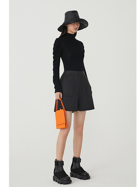 【会员价640元】AUM噢姆冬季黑色时尚简约羽绒裤短裤外穿