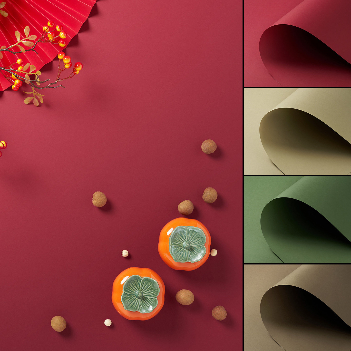 中国风拍照背景纸纯色珠宝翡翠玉石静物产品摄影拍摄基础道具复古