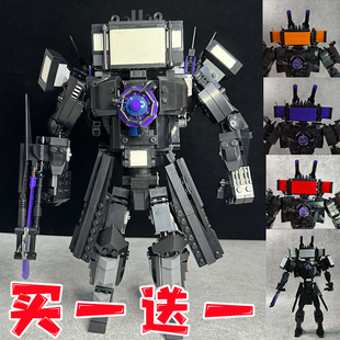加强高难度三体泰坦电视人4.0马桶人vs监控人积木玩具拼装机甲6岁