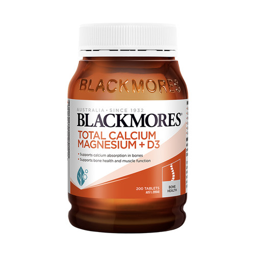 澳大利亚BLACKMORES/澳佳宝 活性维D3钙镁片 成人 200片
