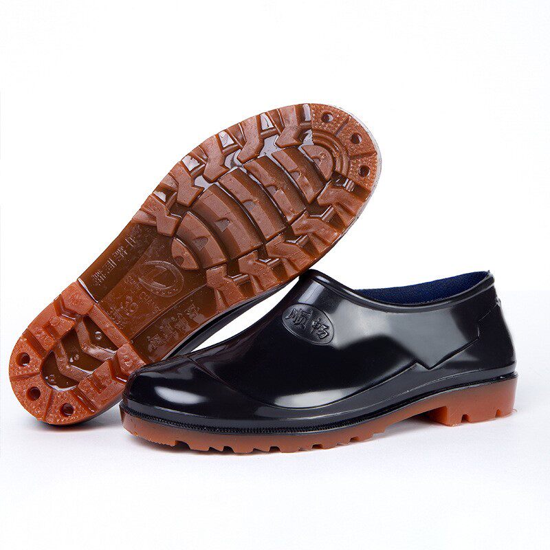 NON-SLIP CONSTRUCTION SITE RUBBER SHOES MENS RAIN BOOTS THICKENED AND HEIGHTENED RICE PLANTING RUBBER BOOTS COW TENDON BOTTOM WATERPROOF HIGH-CUT LABOR PROTECTION RAIN BOOTS
