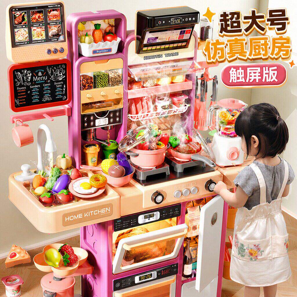 小女孩喜欢的厨房煮饭玩具礼物