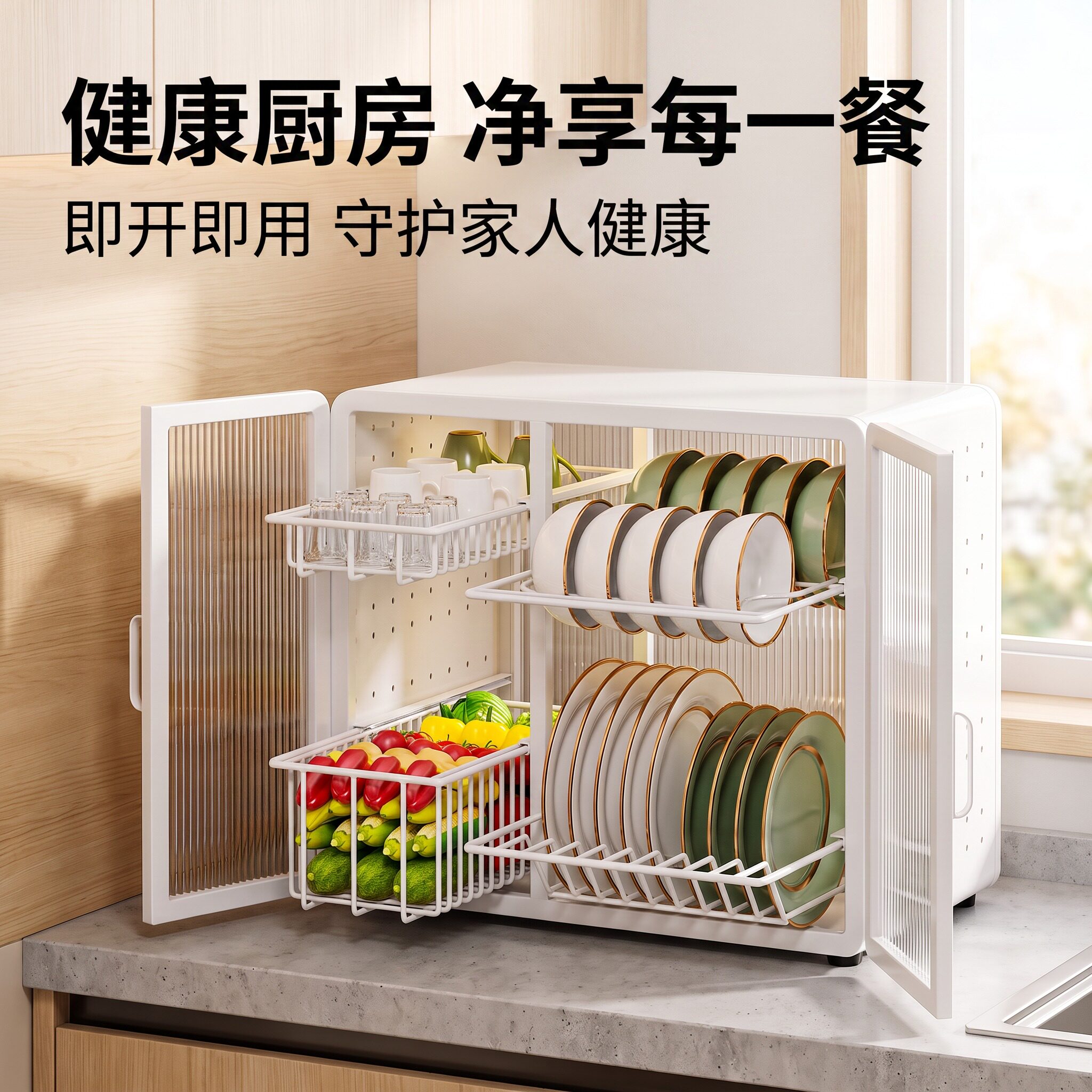 碗碟收纳架碗架放碗盘餐具沥水架
