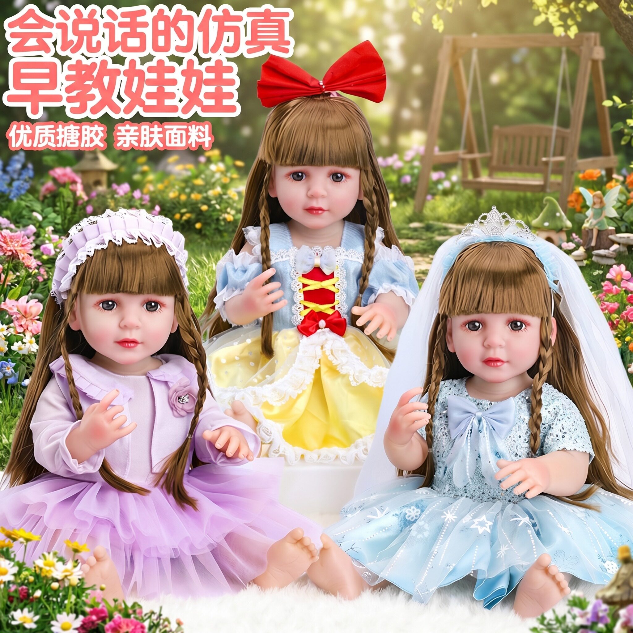 55厘米婴儿宝宝娃娃玩具会说话的