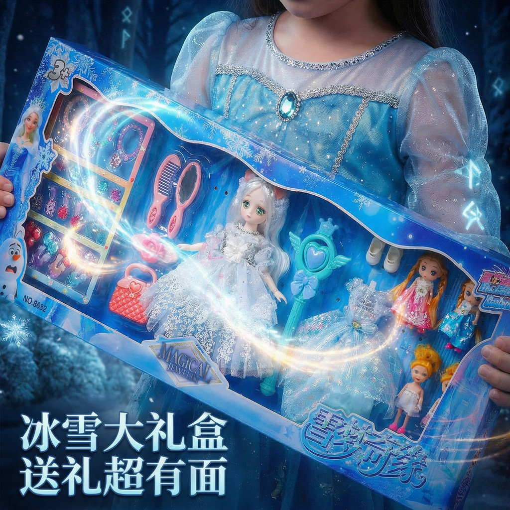 2026新款女孩芭娃娃公主玩偶可换装洋娃娃套装玩具六Y一儿童节礼