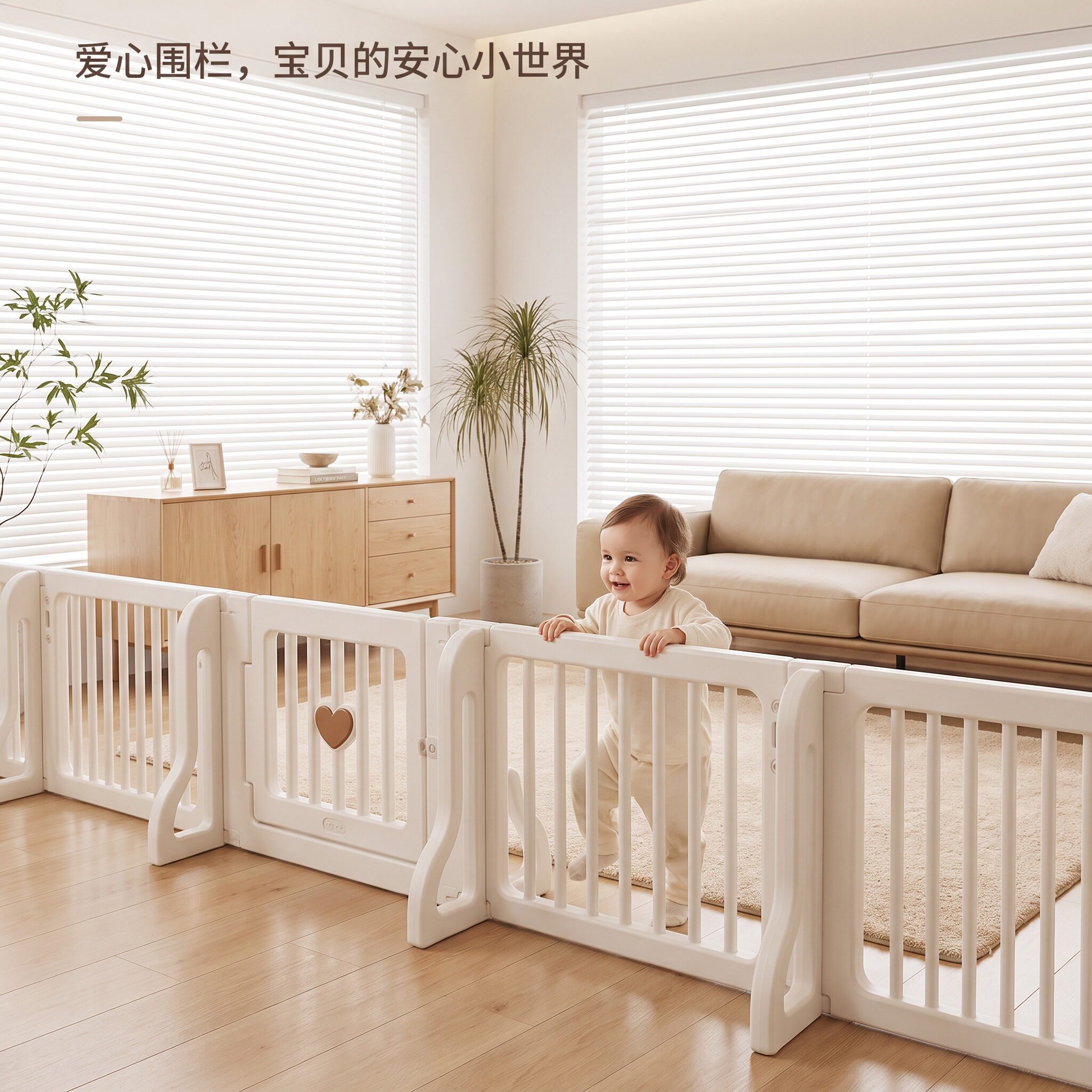 婴儿专用室内爬行围栏家用防护栏