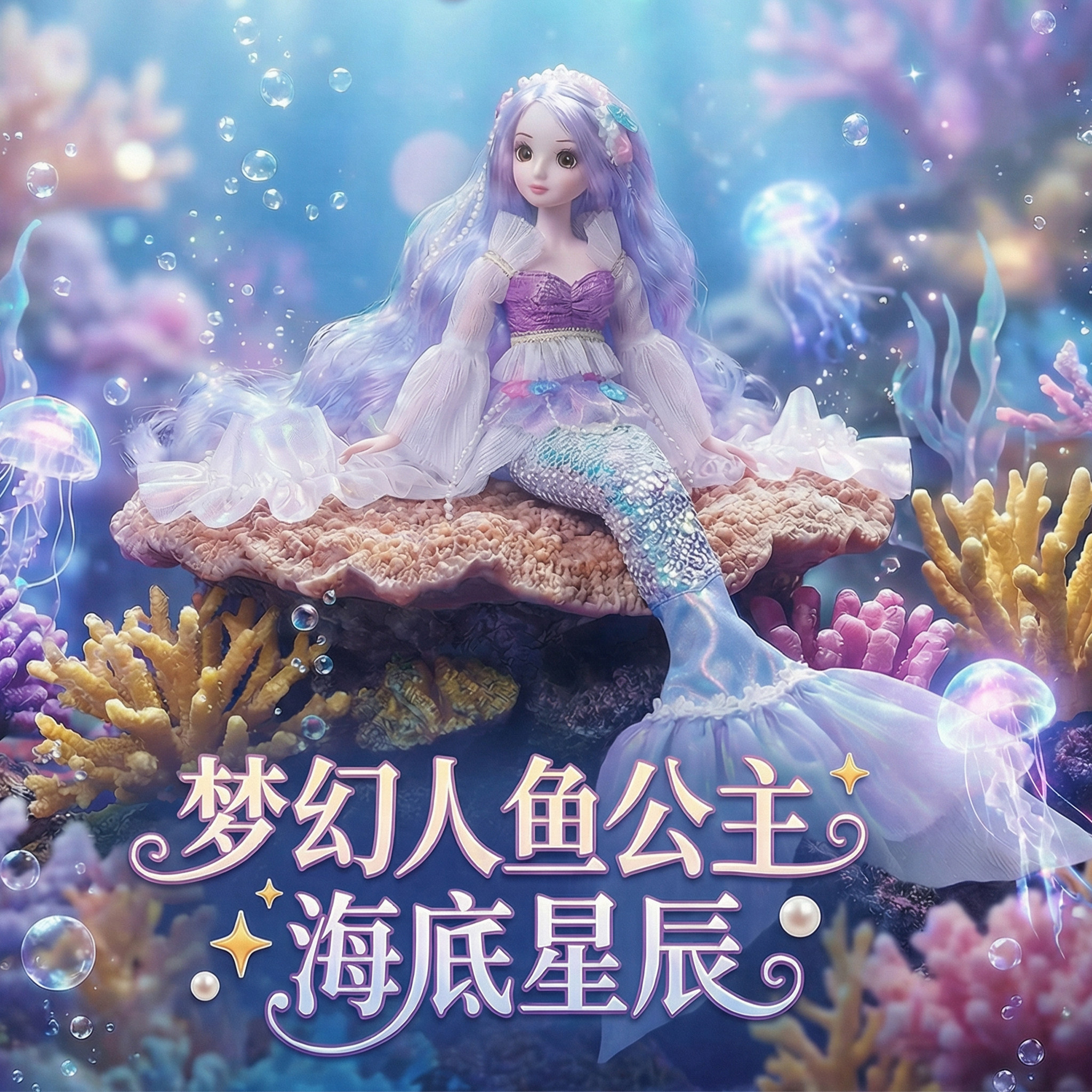安丽莉梦幻人鱼公主超大礼盒
