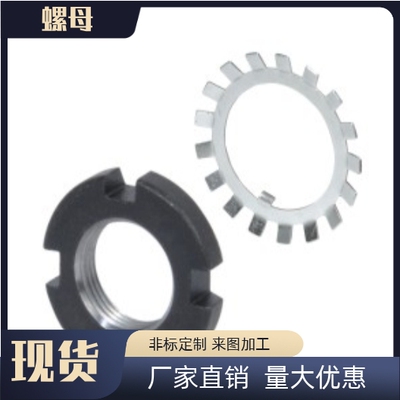 BKJ61/62-M10/M12/M15/M17/M20-0.75/1.0不锈钢 锁紧螺母 圆型