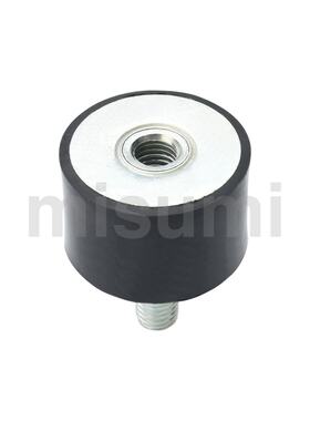 C-VD3015/3020/3025/3030-20 黑色橡胶减震座 两端外螺纹型 现货