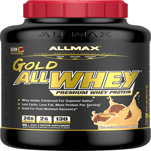ALLMAX乳清WHEY增肌健身金标奥迈格司蛋白质粉5磅+专属分销不透出