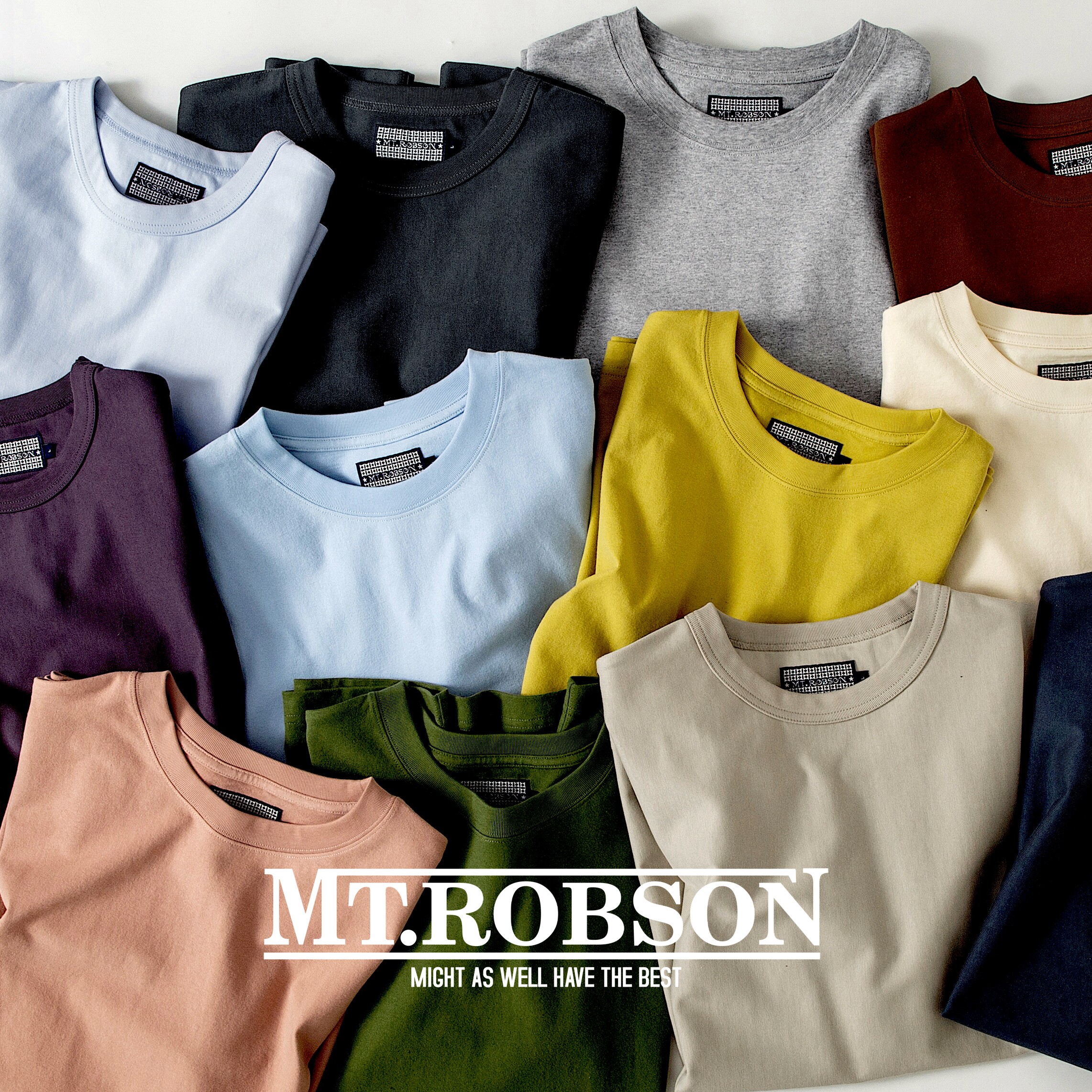 MT.Robson重磅T恤美式复古短袖 纯棉经典男女款素色圆领短Tee360g