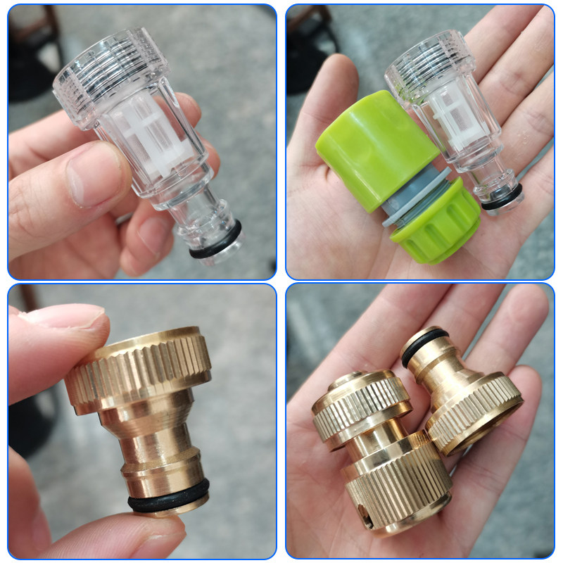 高压洗车机配件铜奶嘴过滤器进水管