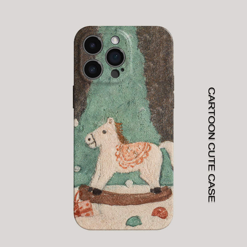 苹果iPhone17手机壳菲林硬壳卡通可爱复古小马图案全包保护套ins风适用华为mate80promax苹果16/15/15/13女生,3C数码配件,手机保护套/壳,淘宝优惠券,粉丝福利购,淘宝优惠卷