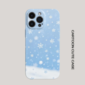 适用iPhone17Promax保护套鲨鱼雪花朵朵16promax手机壳15pro个性 14plus女生12磨砂11高级16plus苹果13pro小米