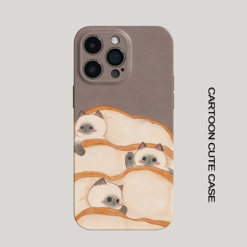 卡通猫咪iPhone17手机壳苹果菲林硬壳全包保护套可爱适用vivoX300华为Pura80UltraOPPOA92sRealmeGTNeo3小米9