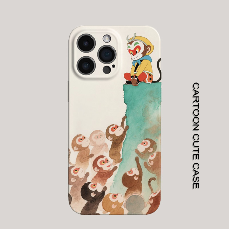 适用iPhone17Promax保护套悟空猴孙16promax手机壳15pro个性14plus女生12磨砂11高级16plus苹果13pro华为小米