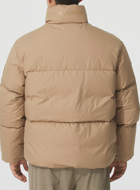 UNDER ARMOUR羽绒服男装 2025冬季保暖700蓬羽绒外套时尚立领防