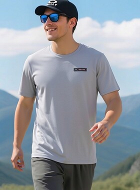 UA安德玛健身短袖春季新款男士运动服休闲半袖户外宽松T恤1382831
