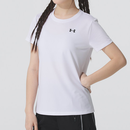 安德玛官方UA Tech SSC - Solid女装宽松训练健身短袖T恤衫运动服