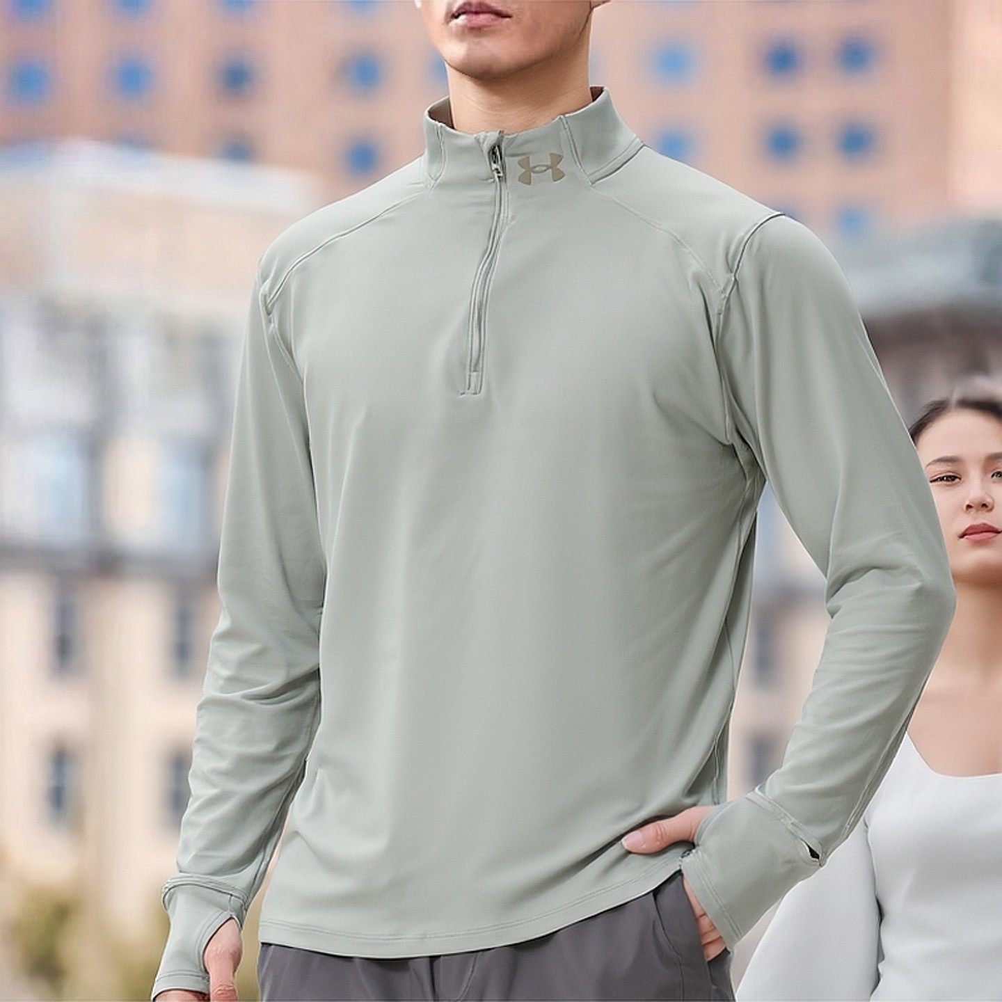 UA安德玛官方套头衫男2026春季新款长袖T恤半拉链训练跑步运动服,运动服/休闲服装,运动T恤,淘宝优惠券,粉丝福利购,淘宝优惠卷