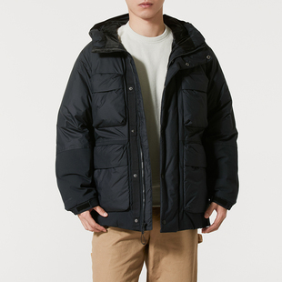 UA安德玛男装2026冬季新款户外运动服防风保暖休闲连帽羽绒服外套