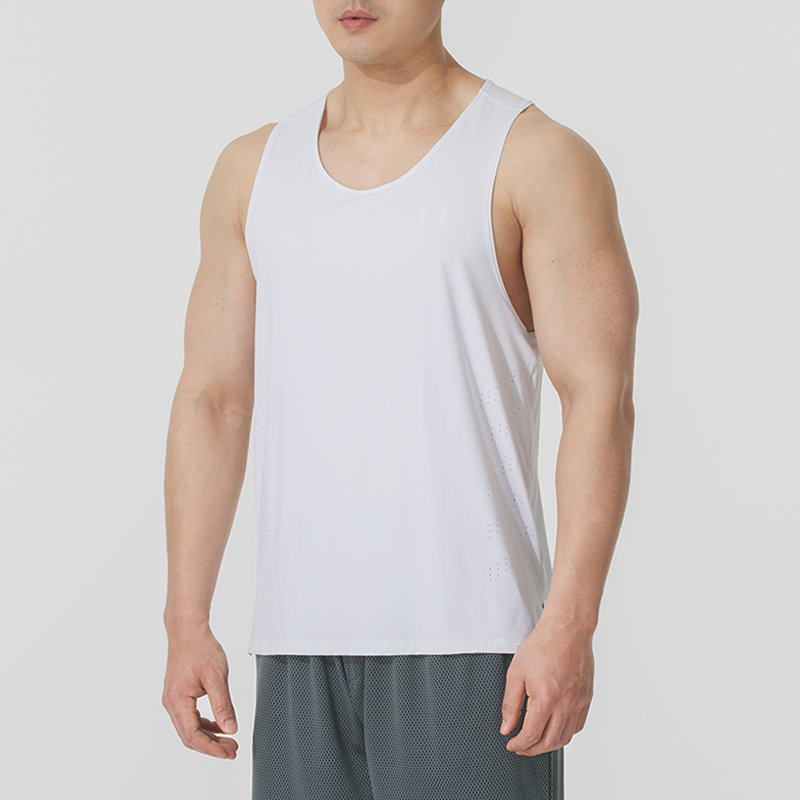 安德玛（Under Armour）运动背心男装 秋季透气舒适健身训练跑步