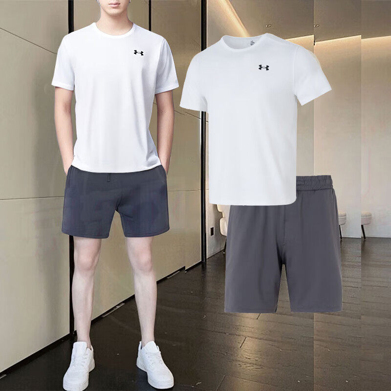 UA安德玛运动套装男春季新款健身训练短袖短裤跑步T恤裤子两件套,运动服/休闲服装,运动套装,淘宝优惠券,粉丝福利购,淘宝优惠卷