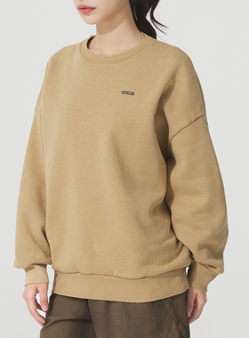 UNDER ARMOUR卫衣女无帽 26春季高克重质混纺抓绒面料 宽松落肩