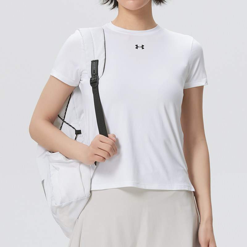 安德玛UA女子Vanish快干健身训练短袖2026春季新款运动T恤6010870,运动服/休闲服装,运动T恤,淘宝优惠券,粉丝福利购,淘宝优惠卷