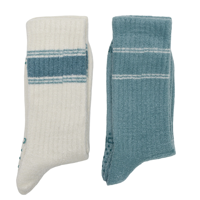 UA安德玛长袜男袜女袜2025秋季蓝白撞色高筒袜两双装