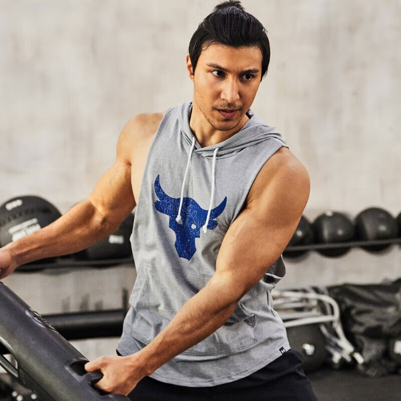 安德玛男子强森运动背心