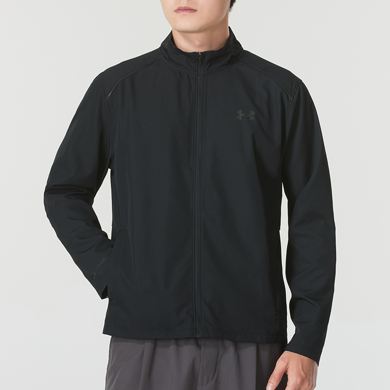 安德玛外套男装士 25秋季健身训练运动服休闲防风上衣立领