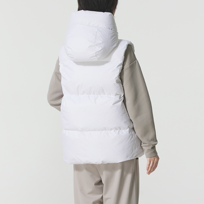 安德玛UA女装 冬季运动服羽绒马甲户外跑步健身训练保暖马夹休