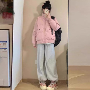 宽松短款 立领韩版 羽绒棉服小个子学生棉衣外套 2025新款 棉袄女冬季