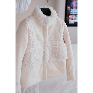 Boamarket【典藏系列】雪山麋鹿羊羔绒棉服女冬新款厚款上衣外套