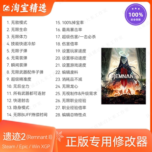 遗迹2 联机修改器 正版Steam/Epic单机辅助/存档修改器/不含游戏