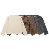 基础迷彩华夫格长袖 mocuishle MCSL T恤