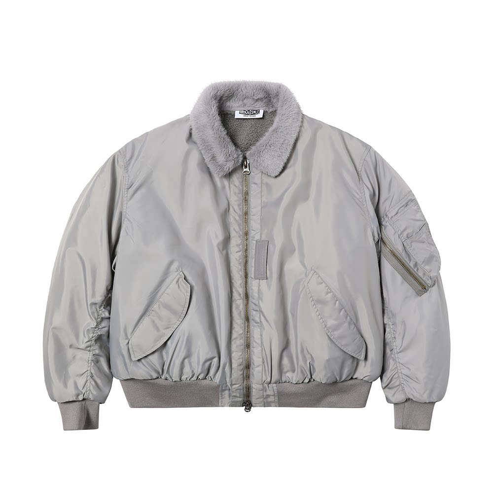 mocuishle（MCSL）液态银飞行员夹克棉服外套图片