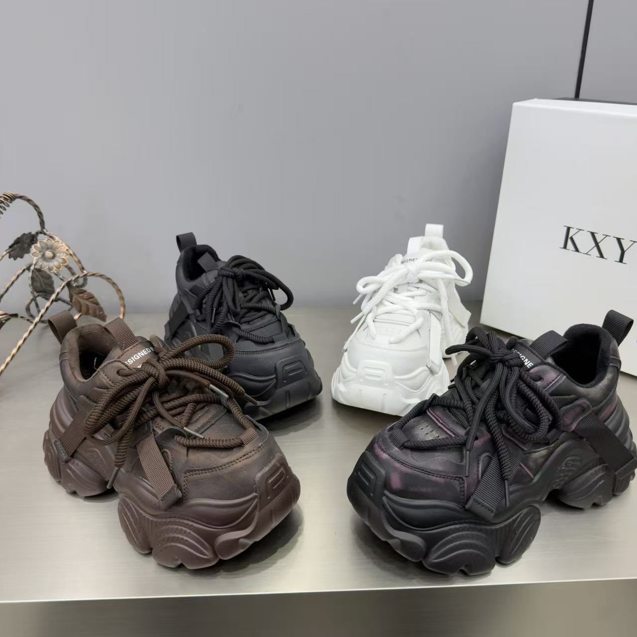 老爹鞋女2025年新款系带绑带